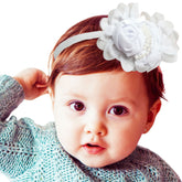 Baby Headband for Baby Hair Accessories for infant (White)